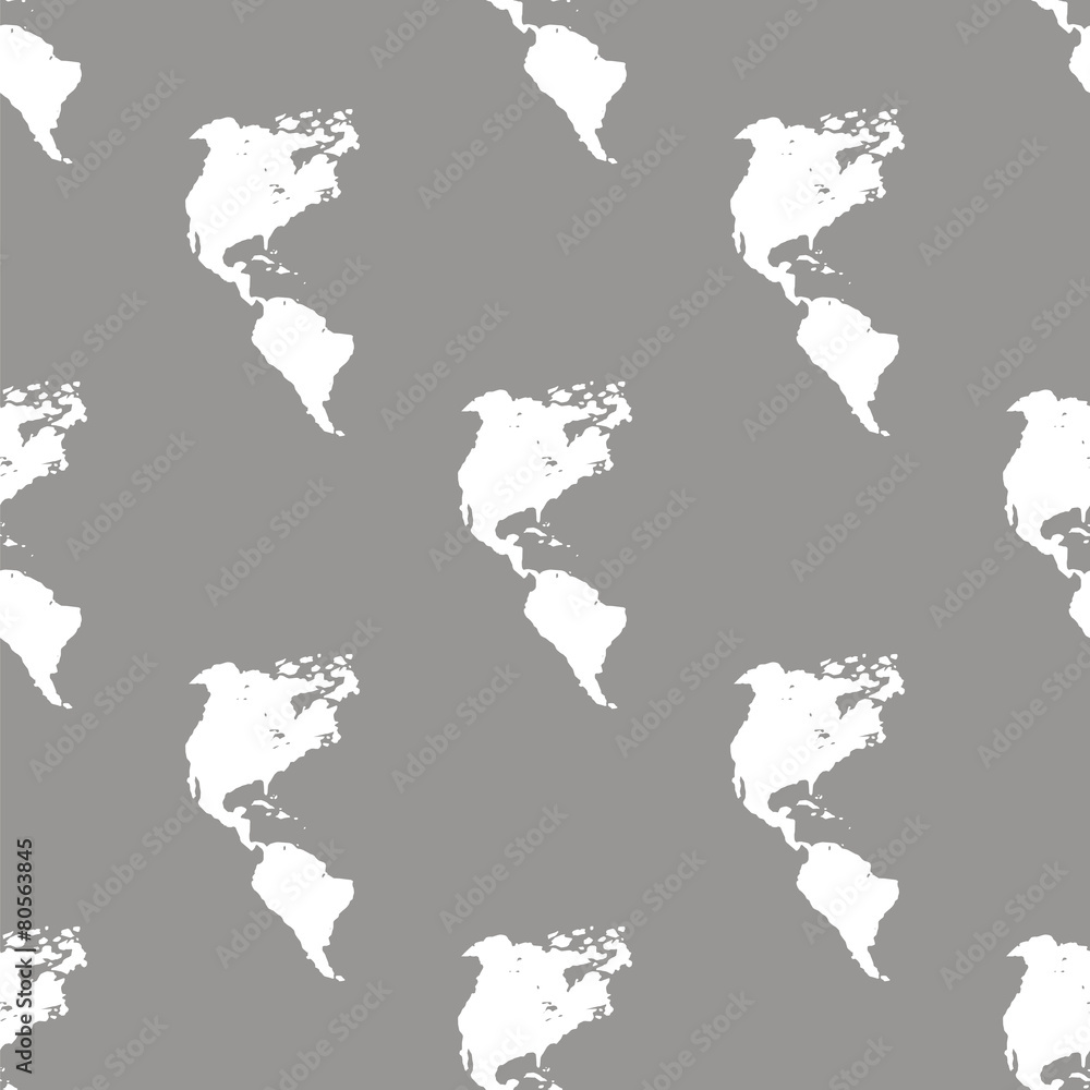 Continental Americas seamless pattern