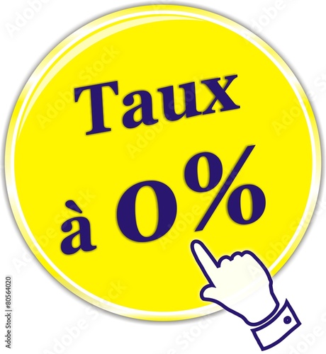 bouton taux à 0%
