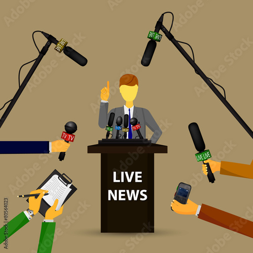 concept live news, reports, interviews