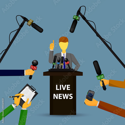 concept live news, reports, interviews