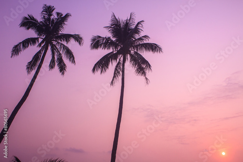 Fototapeta Naklejka Na Ścianę i Meble -  beautiful sunrise on tropical sea