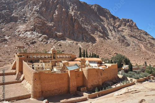 Mountain cloister landscape. Saint Catherine's Monastery. photo