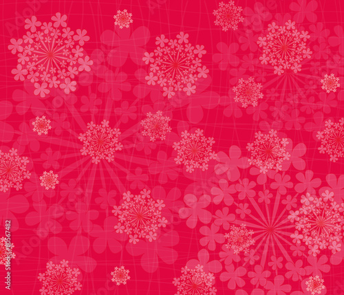 vector background with flowers