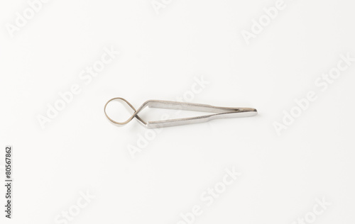 medical instruments isolated on a white background