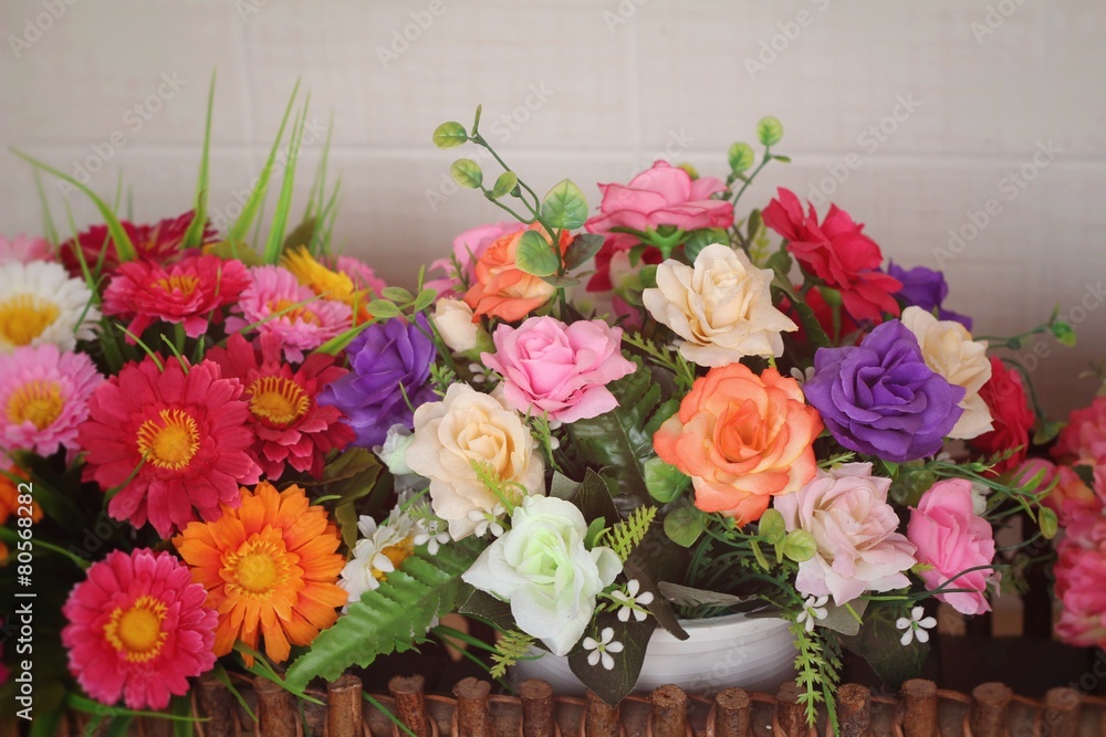 beautiful of mixed flowers artificial flowers