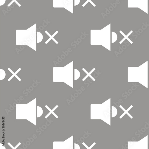No sound seamless pattern