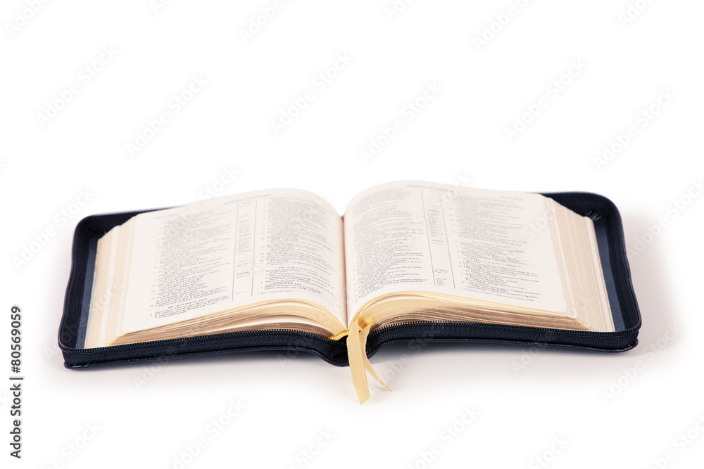 Open book isolated on white background Open book isolated on white background