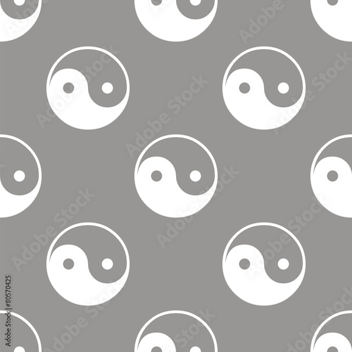 Yin Yang seamless pattern