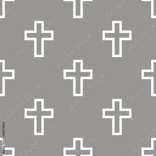 Protestant Cross seamless pattern