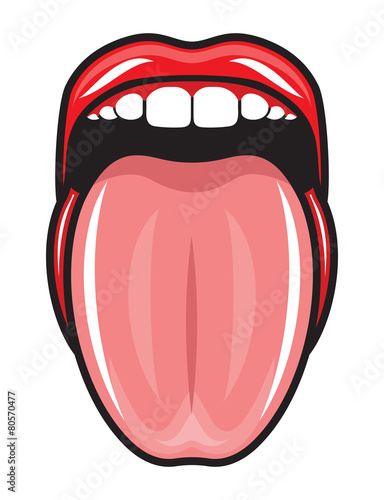 Tongue and lips