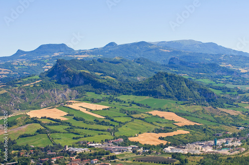 Panoramic view of Emilia-Romagna. Italy.