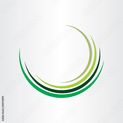 green wave abstract background design