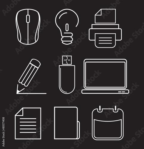 Computer icons - graphic design elements