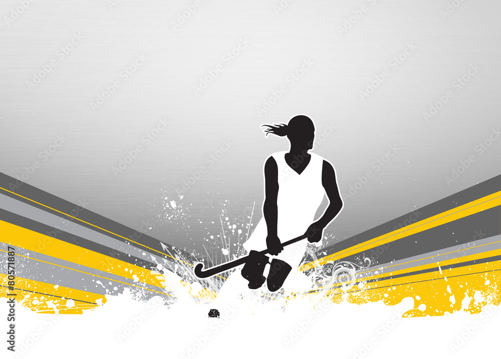 Fototapeta premium Field hockey background