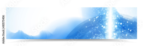 Blue banner vector background