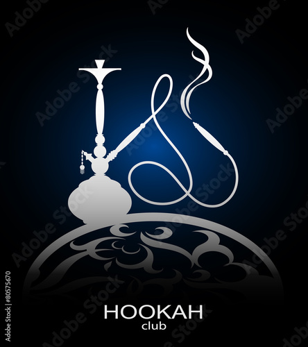 Hookah flyer vector