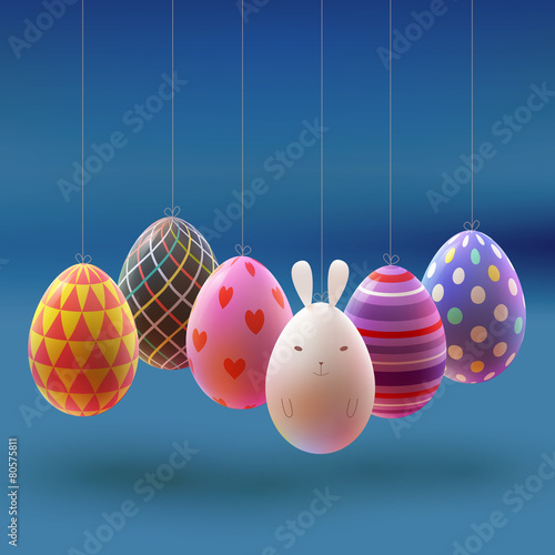Set of realistic eggs