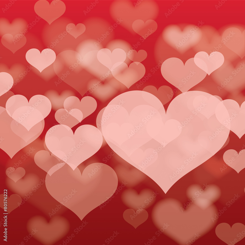 Abstract heart background in vector format.
