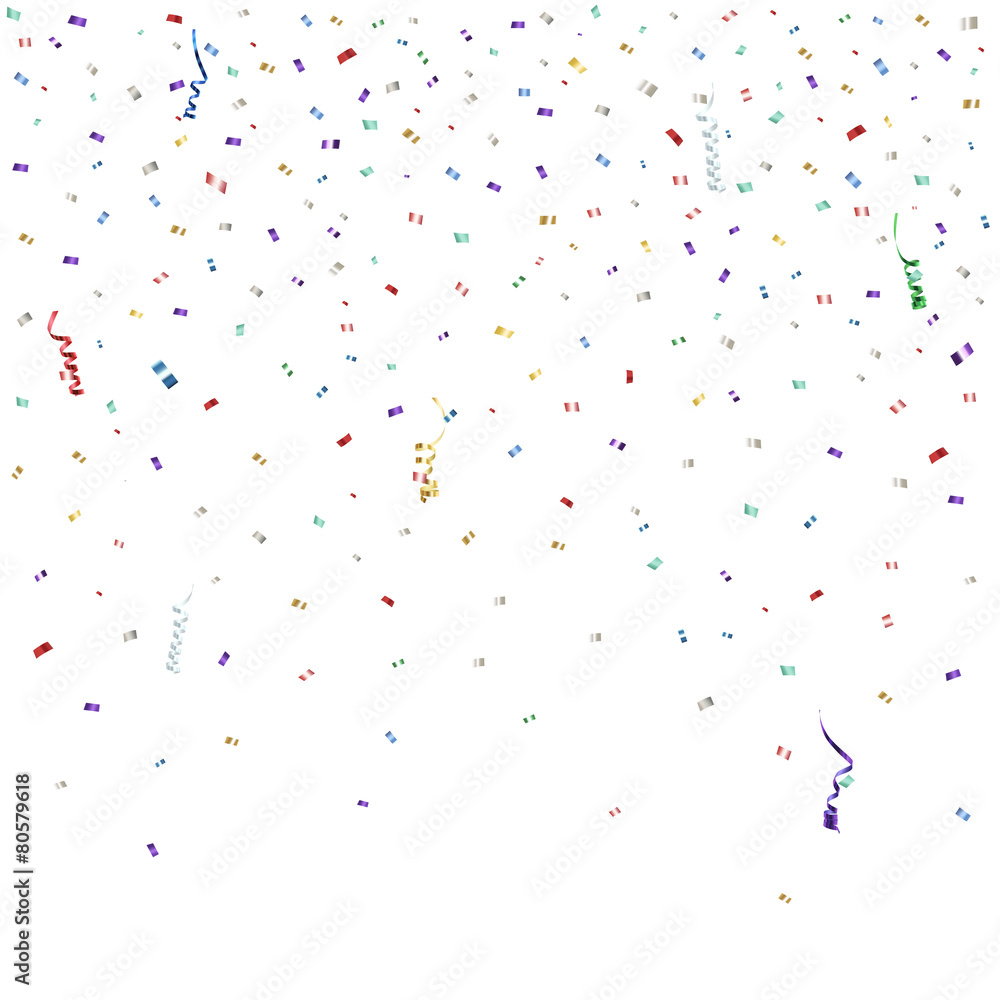 Celebration background template with konfetti