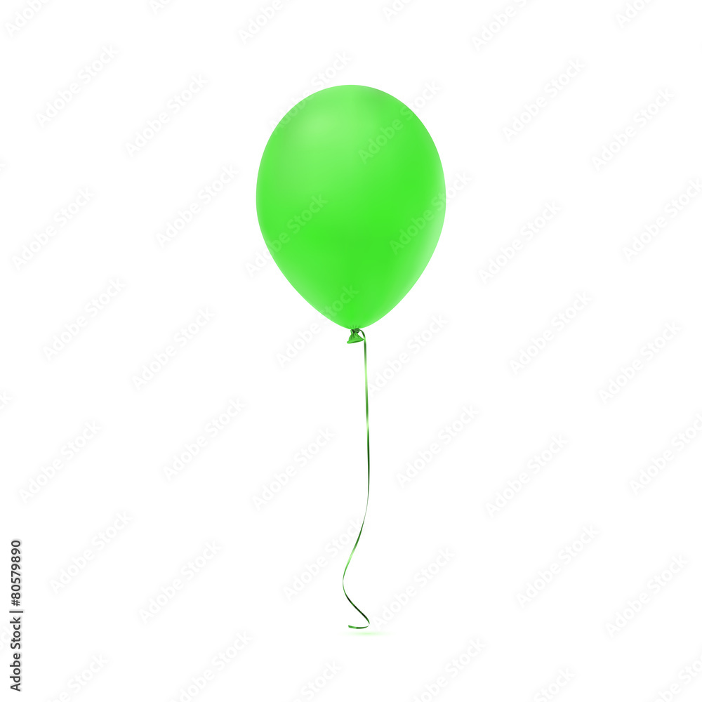 Green balloon icon isolated on white background. Green balloon icon isolated on white background.