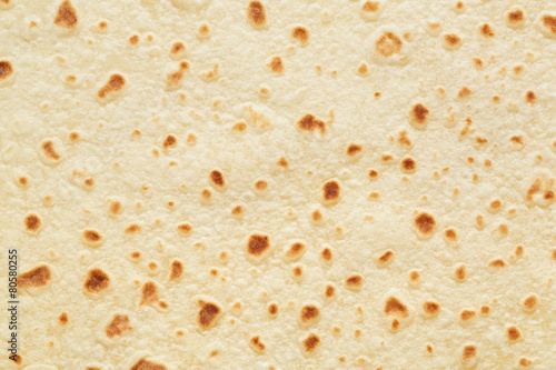 Canvas Print Tortilla, unleavened bread texture background