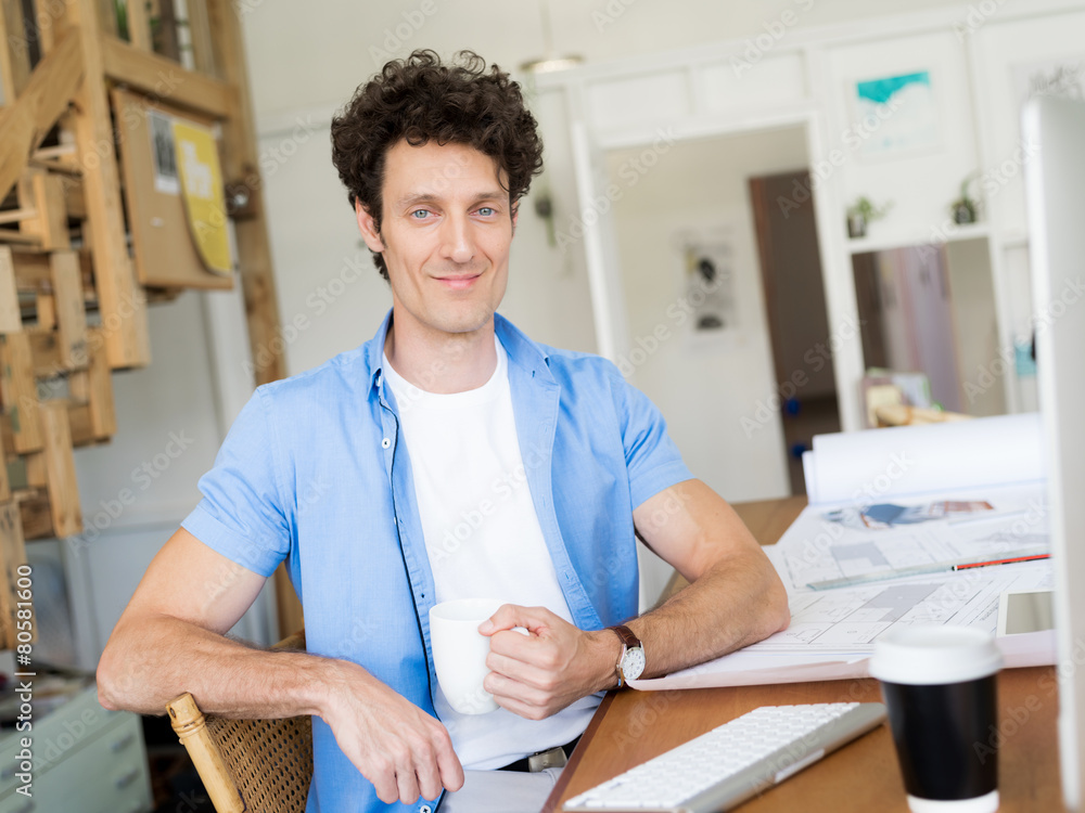 Fototapeta premium It is great to feel so much at home when at work