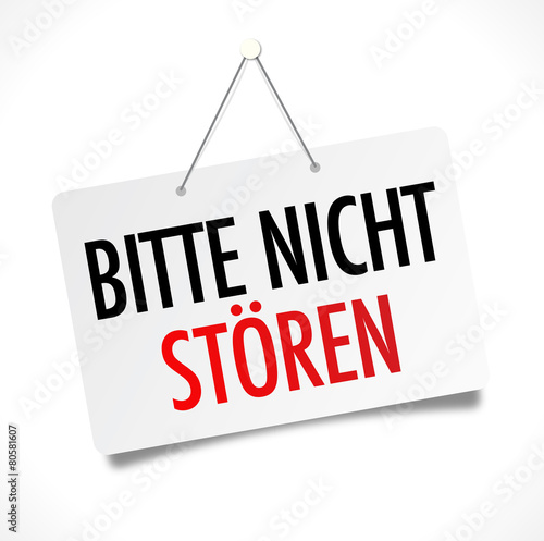 Bitte nicht stören