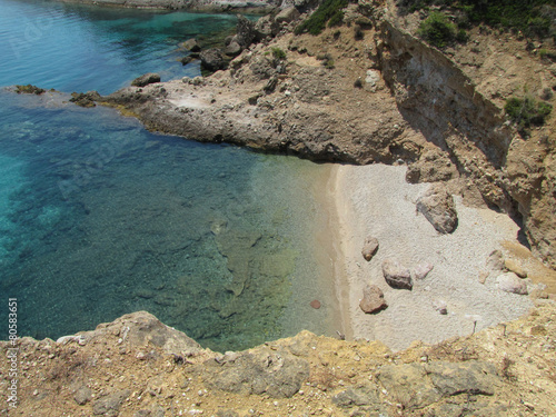 Small, hidden beach