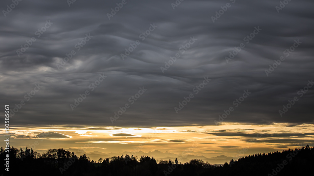 Obraz premium Düstere Wolken