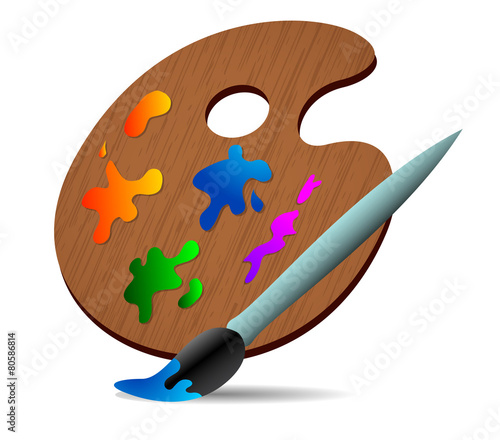 tavolozza, pittore, arte, pittura