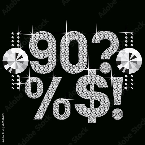 diamond letters and numbers big and small