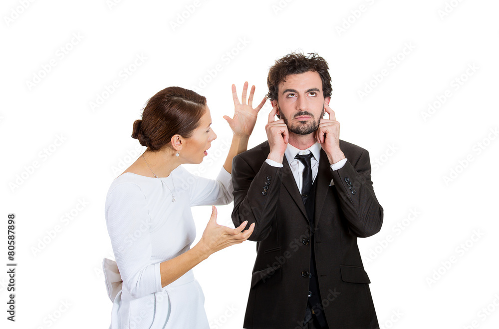 stressed couple going through hard times upset wife yelling stressed couple going through hard times upset wife yelling