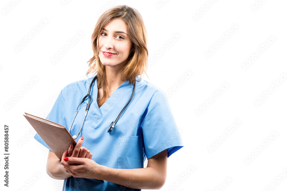 Young Smiling Doctor with a Stethoscope Young Smiling Doctor with a Stethoscope