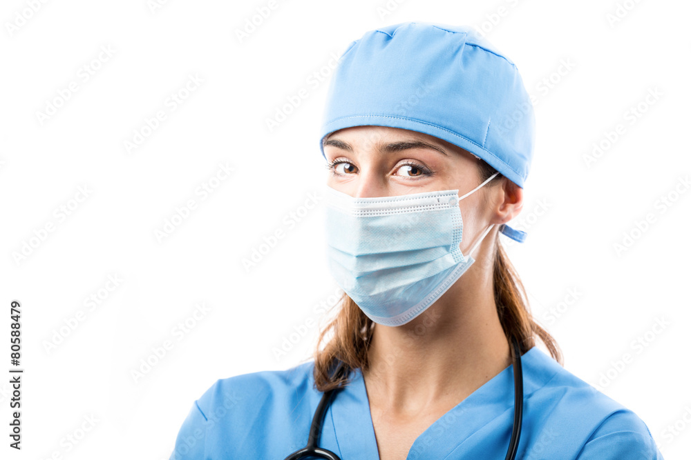 Young Smiling Doctor with a Stethoscope Young Smiling Doctor with a Stethoscope