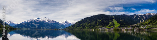 Zeller See mit Gletscher Hohe Tauern Panoramafoto