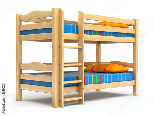 Bild auf Leinwand Kids bunk bed