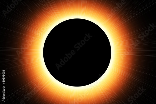 Obraz na plátně Sonnenfinsternis - Sun eclipse