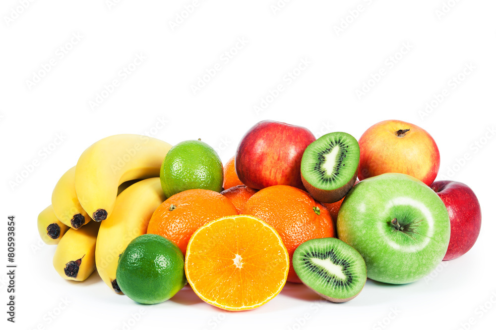 isolated fruit on a white background isolated fruit on a white background