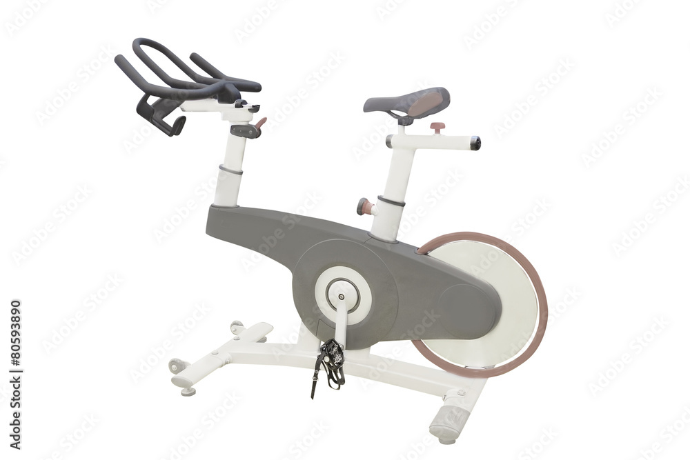 Exercise bicycle isolated on a white background. Exercise bicycle isolated on a white background.