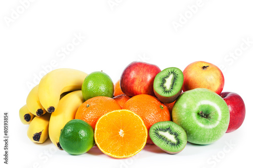 isolated fruit on a white background
