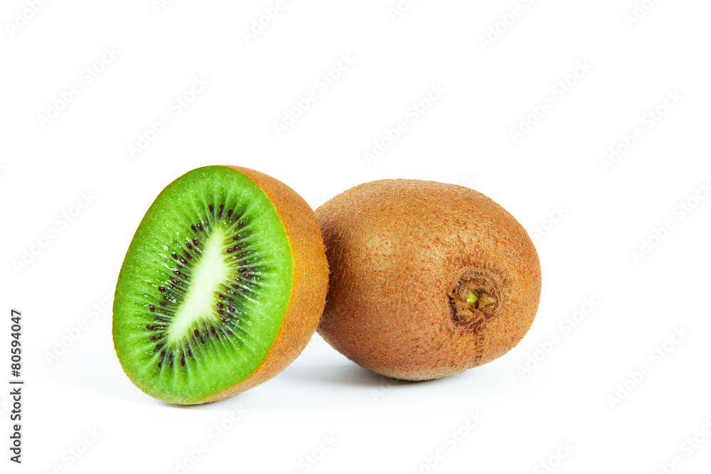 Obraz premium kiwi isolated on white background