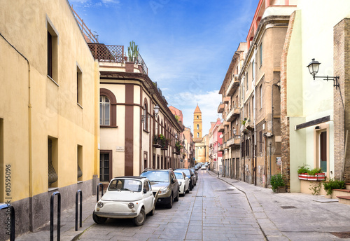 Fototapeta Naklejka Na Ścianę i Meble -  Sardegna, Cagliari, quartiere Marina, via dei Pisani