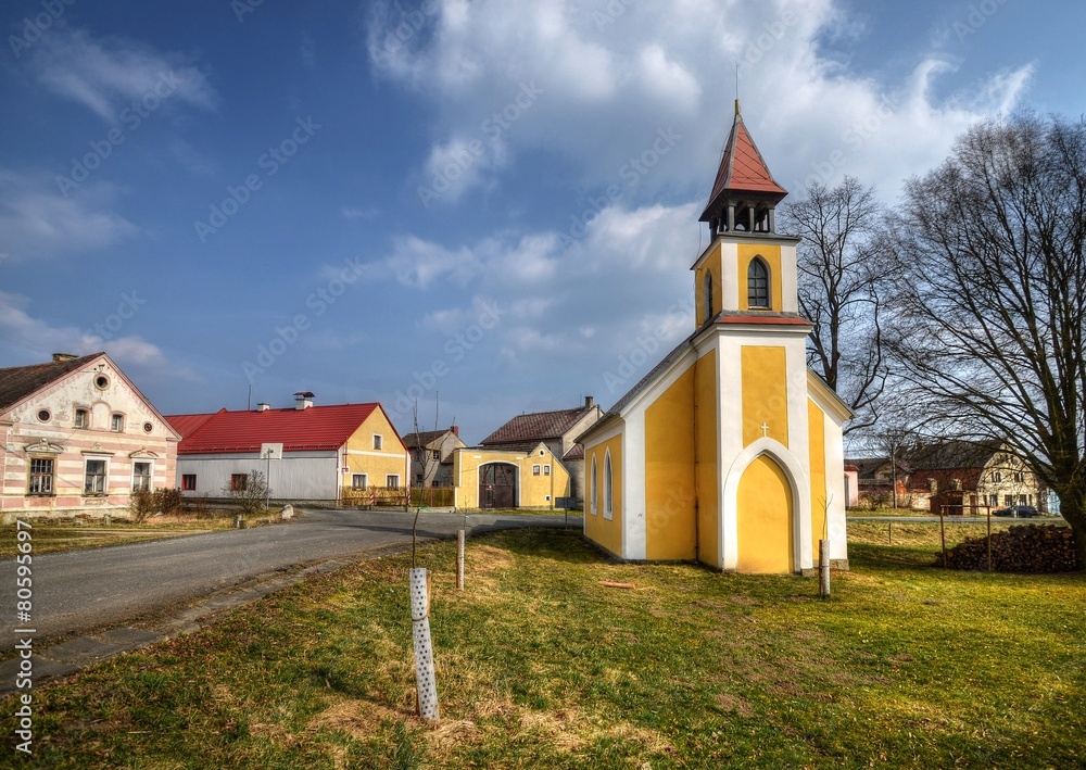 Naklejka premium village church