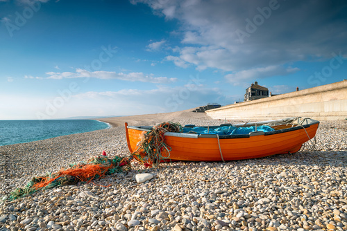 Fishing Boat on Chesil Beach photo