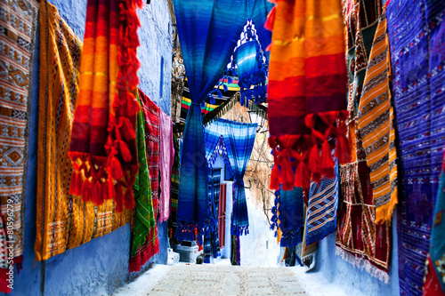 Colorful moroccan fabrics
