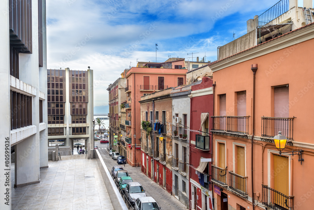 Sardegna, Cagliari, quartiere Marina, via Lepanto