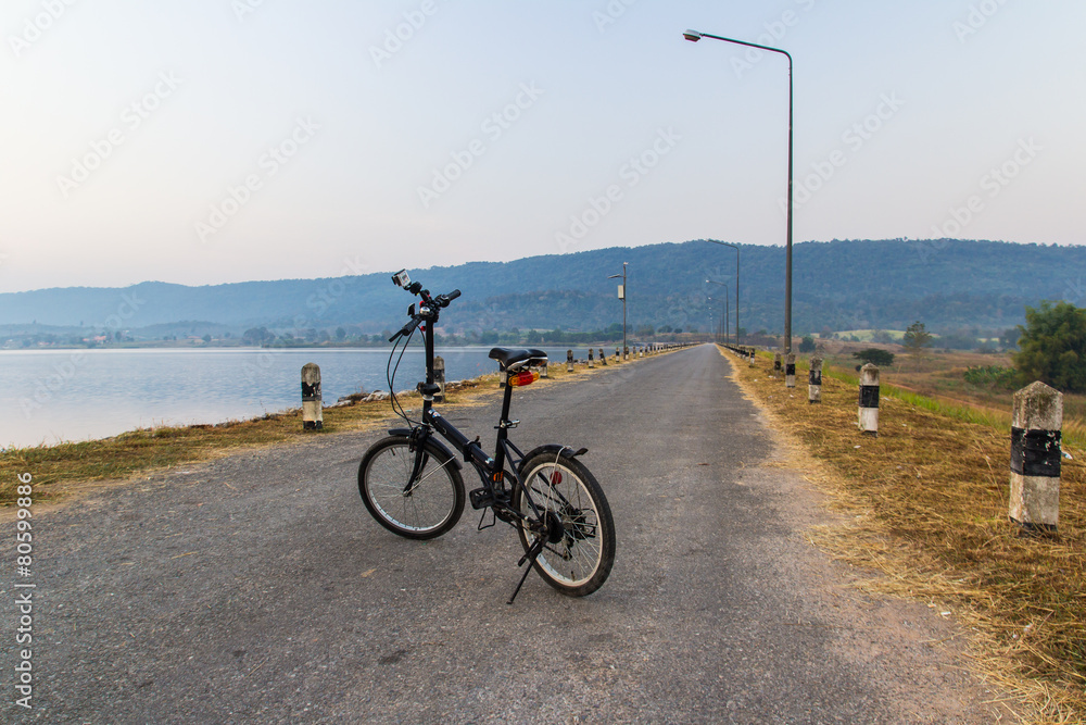 Fototapeta premium bicycle exercise in the morning