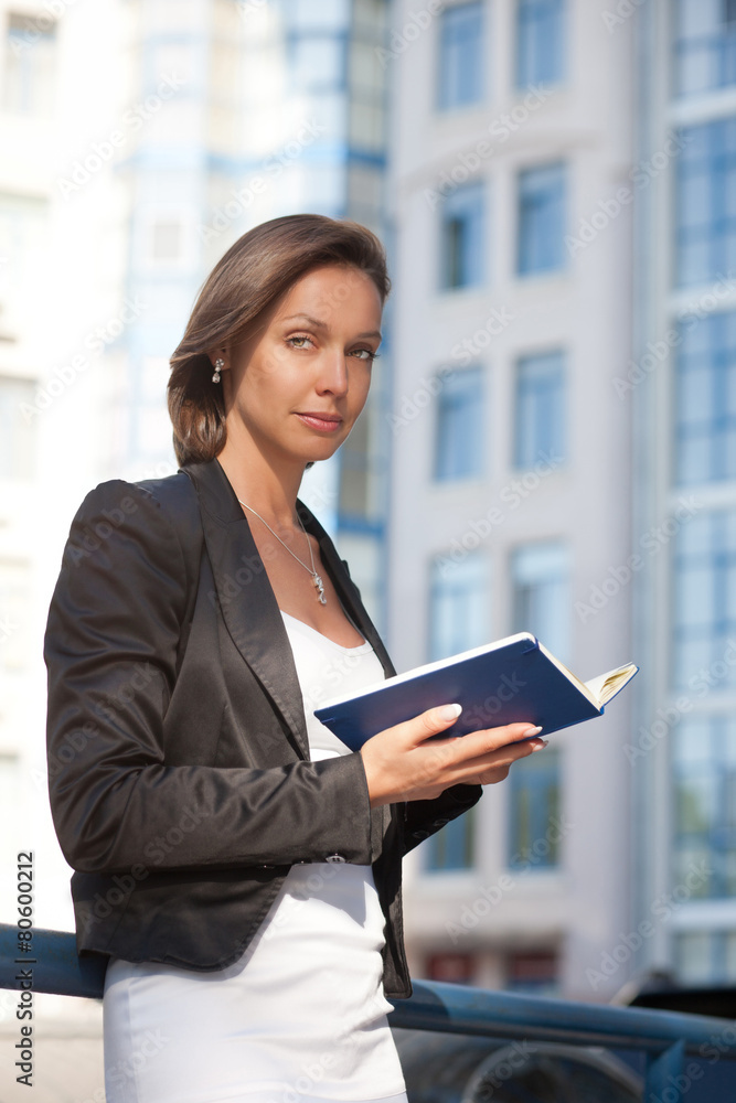 Business woman with diary Business woman with diary