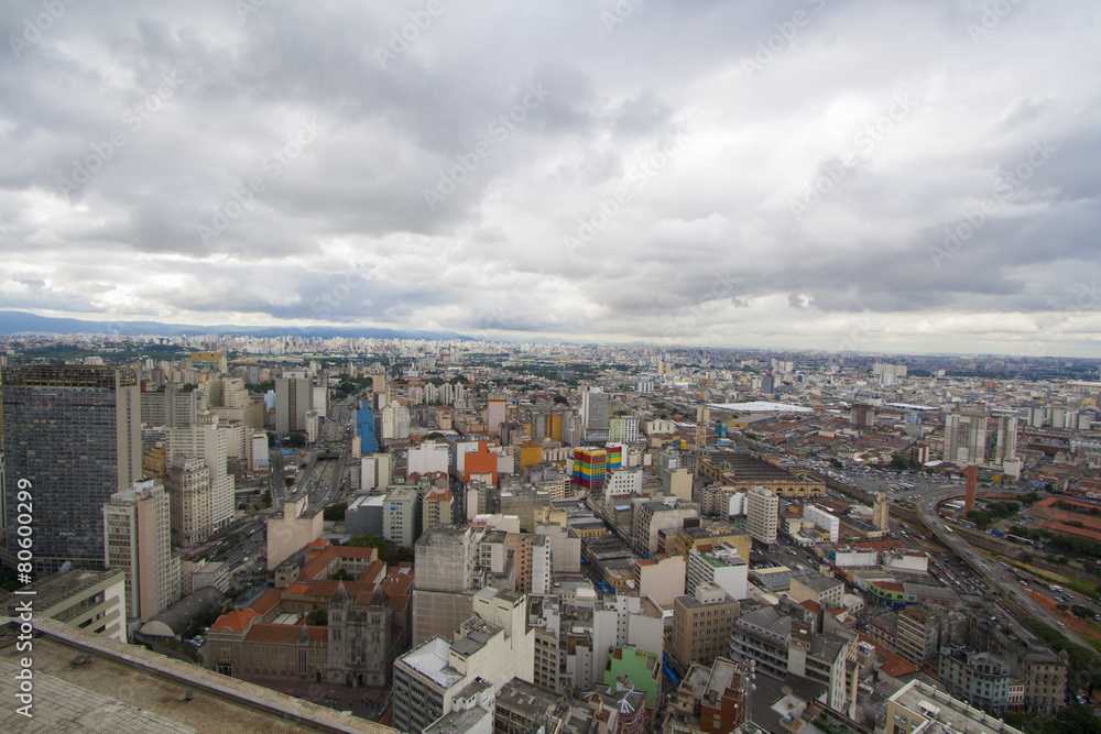 Panoramic view of Sao Paulo city, Brazil