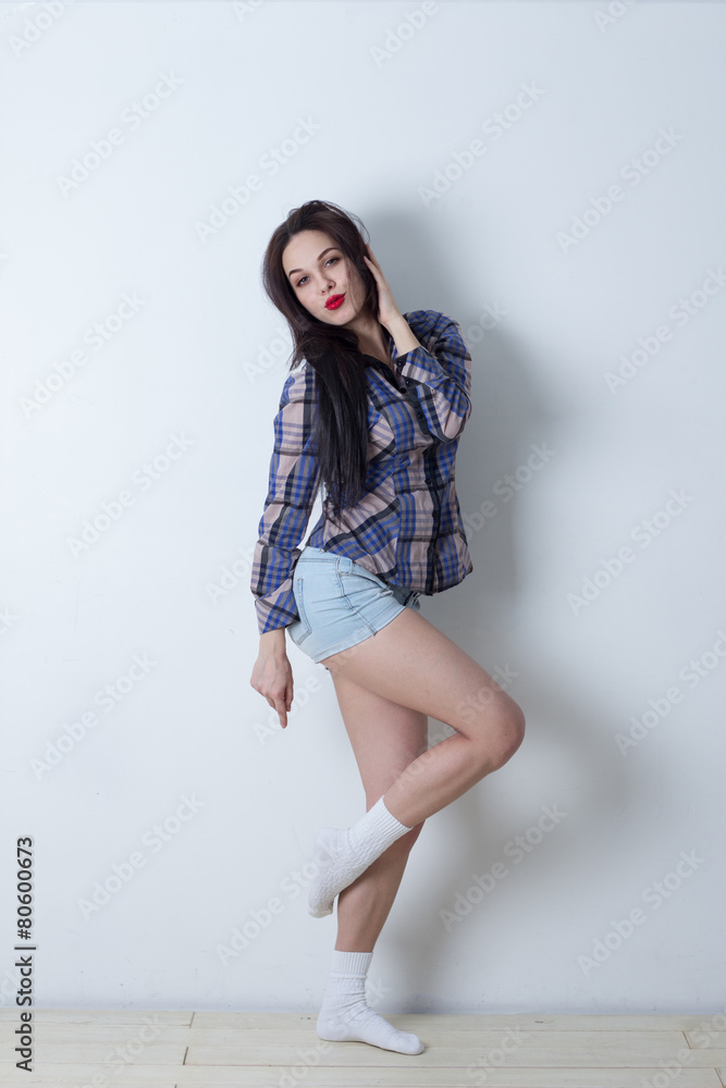 Naughty attractive girl posing for the camera